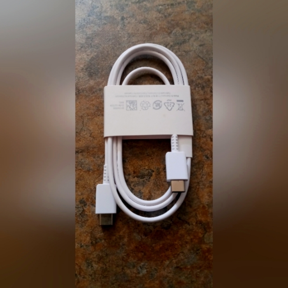 White USB-C to USB Cable